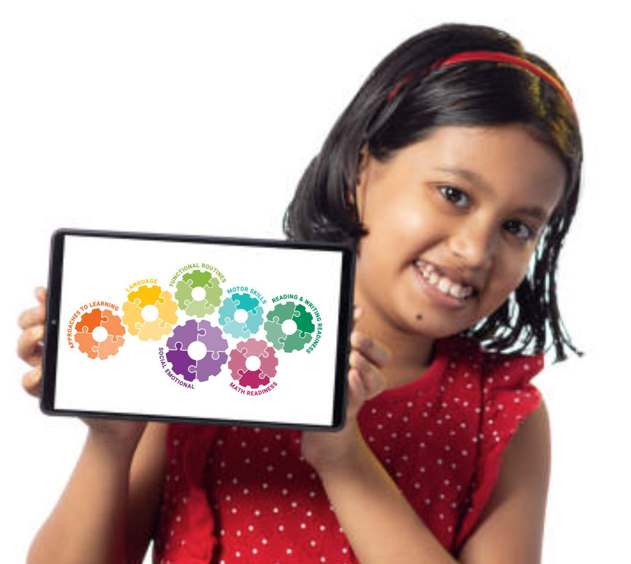 indian girl with ipad